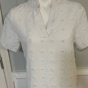 Elegant White Embroidered Men's Shirt